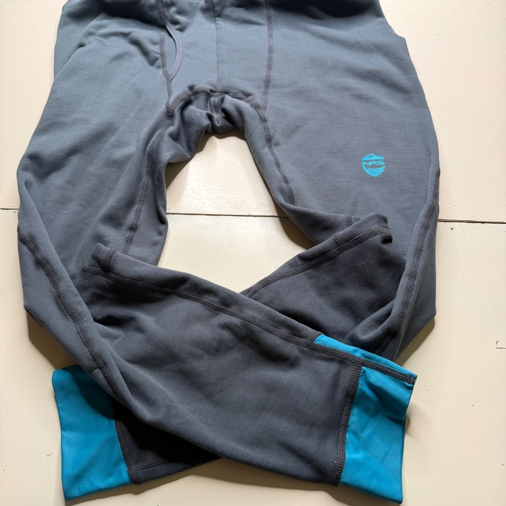 NRS H2Core Expedition Union Suit Gray Blue Fleece Base Layer Men's Size Medium - Picture 4 of 7